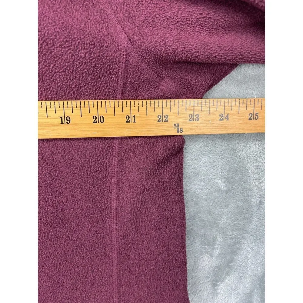 North Face Men's Fleece 1/4 Zip Jacket Size‎ Large Maroon